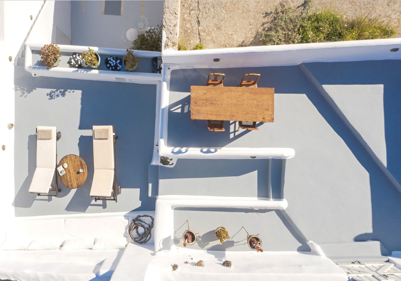 crown of fira santorini cave house rooftop terrace 1