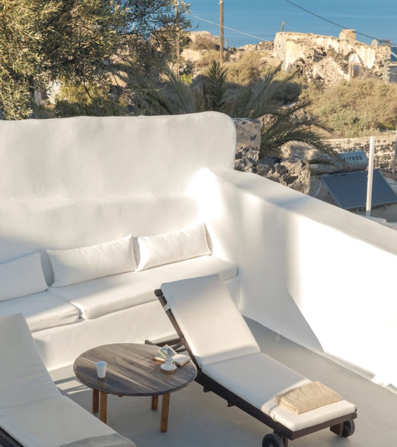 crown of fira santorini cave house rooftop terrace 12