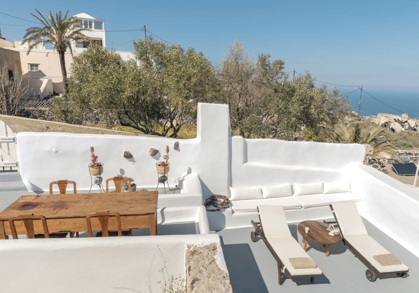 crown of fira santorini cave house rooftop terrace 9